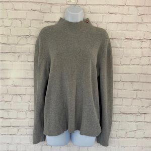 90’s Ralph Lauren polo Jeans Co. Black Label gray knit sweater size X-large